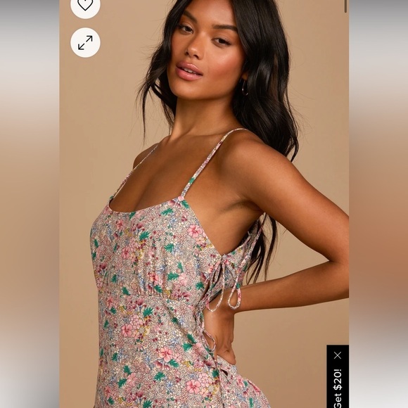 Lulus floral spring time mini dress - Picture 3 of 11